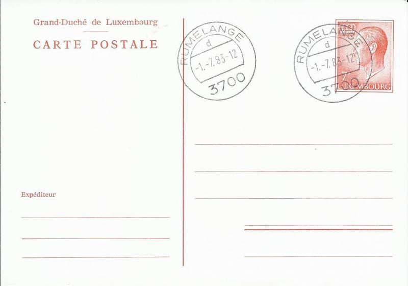 LUKSEMBURG DAMGALI 1983 7 F GRAND DUKE JEAN POSTA 1