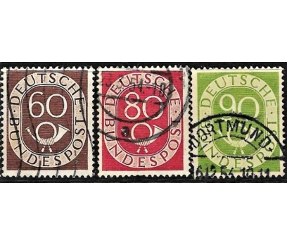 1951 Alman posthorn  pulları 6pul katalog 10$ 1 2x