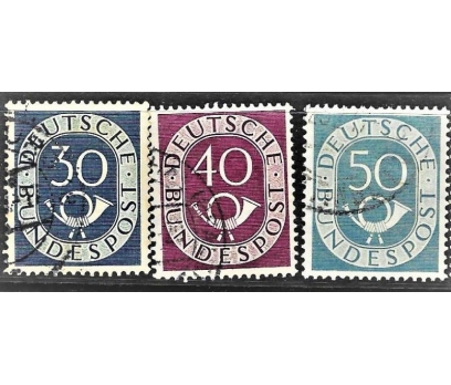 1951 Alman posthorn  pulları 6pul katalog 10$ 2 2x