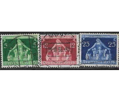 ALman imparatorluğu 1936 pulları 3pul 1 2x