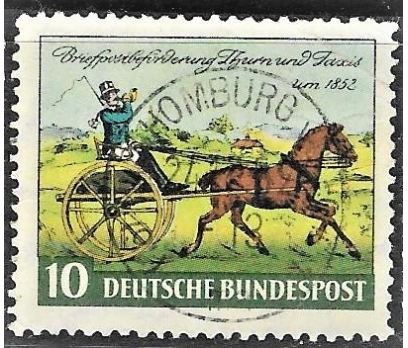 Alman posta hizmekleri 100 cü yıl dönümü 3,5 euro 1 2x