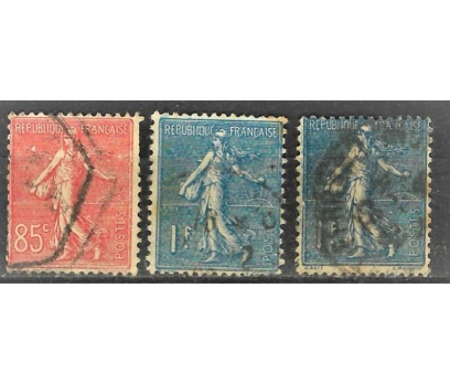 Fransız sürekli posta pulları 1903-19373pul 28$ k 1 2x