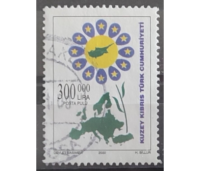 Kıbrıs 2000 Avrupa Blok İçi Tek Pul 1 2x