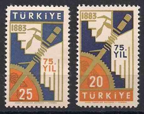 1957 İstanbul Yüksek İktisat ve Ticaret Damgasız** 1