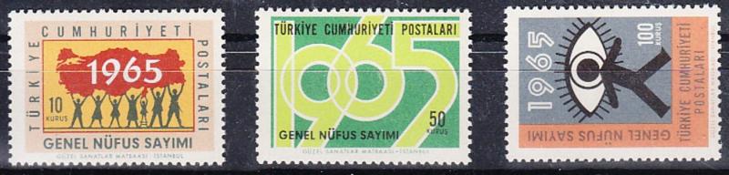 1965 DAMGASIZ GENEL NÜFUS SAYIMI SERİSİ 1