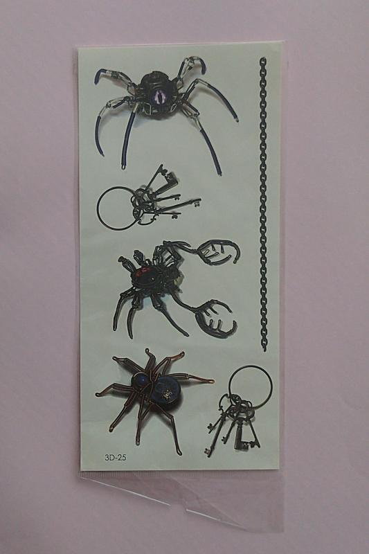 3D Geçici Dövmeleri - Örümcekler Böcekler 2
