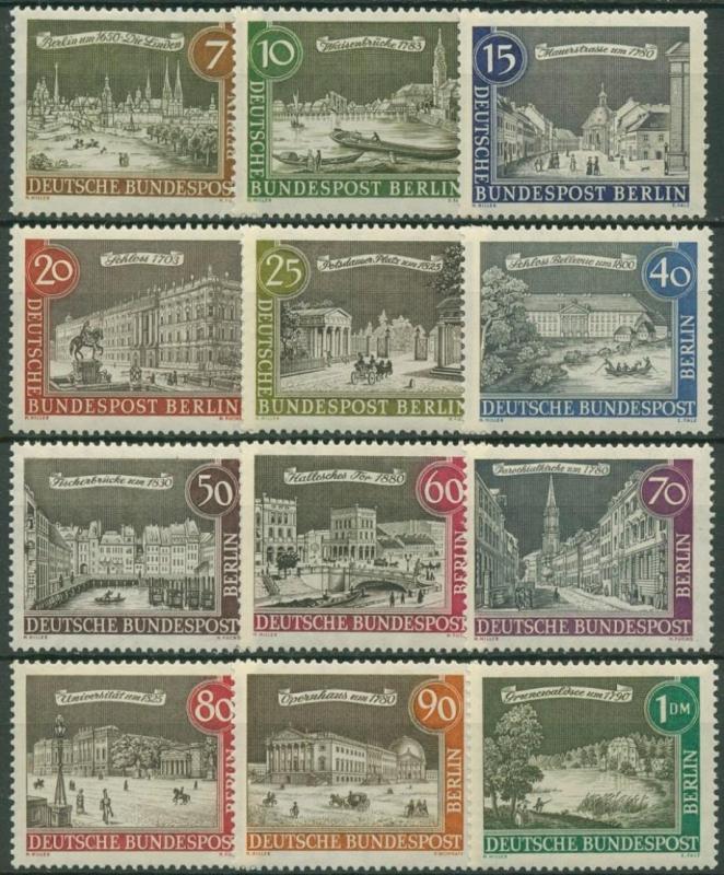 ALMANYA (BERLİN) 1962-63 DAMGASIZ ESKİ BERLİN SERİ 1