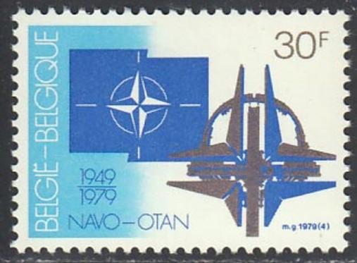 BELÇİKA 1979 DAMGASIZ NATO'NUN 30.YILI SERİSİ 1