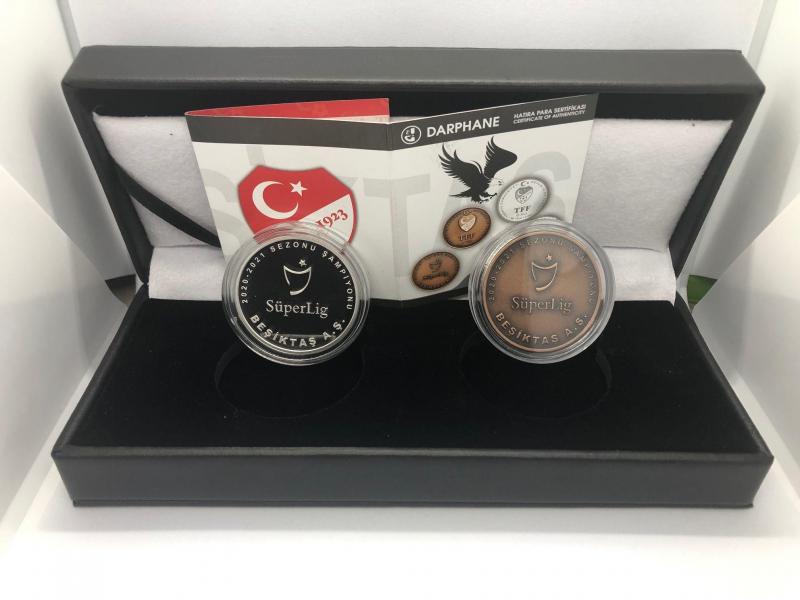 Beşiktaş 16. Şampiyonluk Gümüş Bronz  Hatıra Para 1