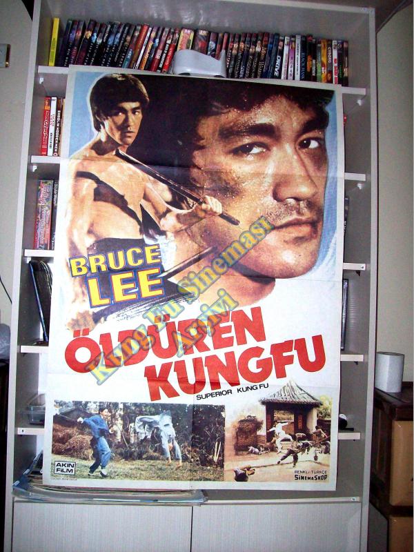 Öldüren Kung Fu - Bruce Lee - Karate Sinema Afişi 1