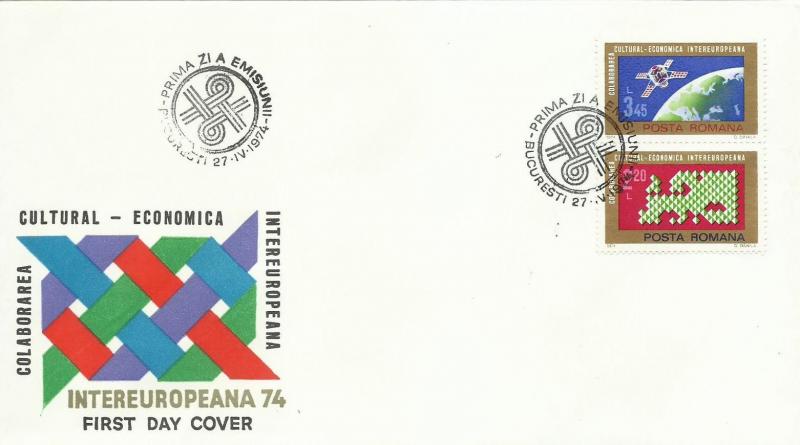 ROMANYA 1974 İNTEREUROPEANA FDC 1