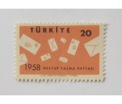 1958  MEKTUP YAZMA HAFTASI TAM SERİ (MNH)