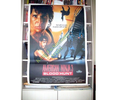 Amerikan Ninja 3 - Kung Fu, Karate Sinema Afişi 1 2x