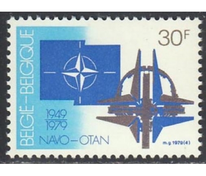 BELÇİKA 1979 DAMGASIZ NATO'NUN 30.YILI SERİSİ 1 2x