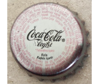 Coca Cola Light Gazoz Kapağı (Goldcap) 1 2x