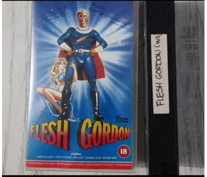 FLESH GORDON YABANCI VHS Film 3 2x