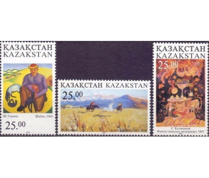 KAZAKİSTAN 1997 DAMGASIZ TABLOLAR SERİSİ
