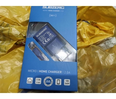 MİCRO USB GİRİŞLİ ŞARJ ALETİ 2.0 Amperli Mavi Renk 1 2x