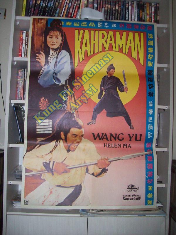Wang Yu - Kahraman - Kung Fu, Karate Sinema Afişi 1