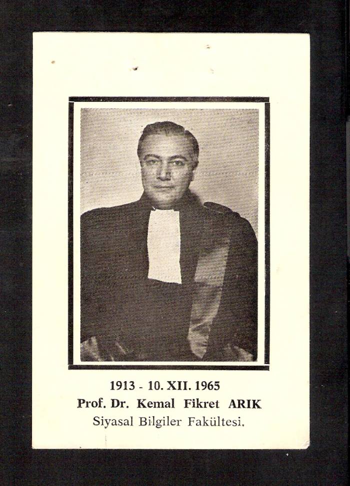D&K--PROF. DR. KEMAL FİKRET ARIK 1913-1965 1
