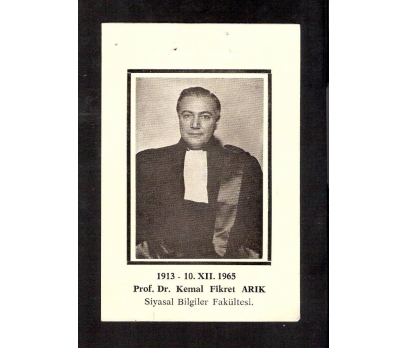 D&K--PROF. DR. KEMAL FİKRET ARIK 1913-1965