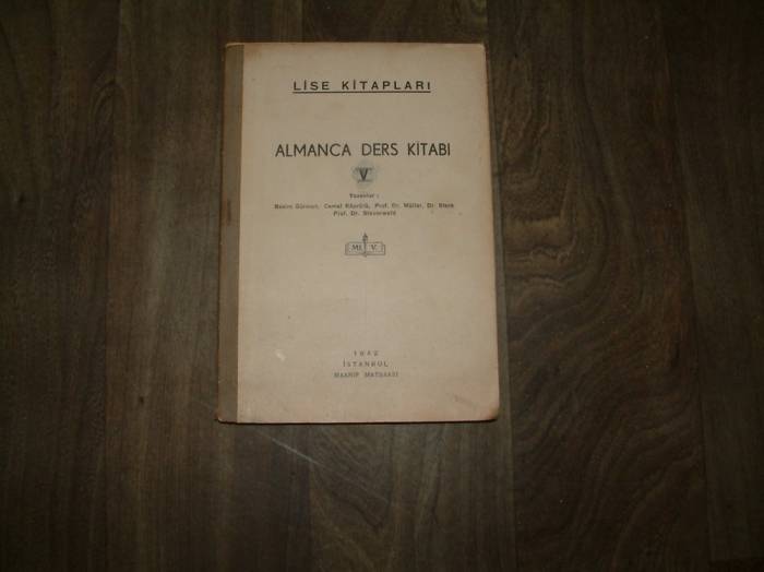 ALMANCA DERS KİTABI V MAARİF MATBAASI - 1942 1