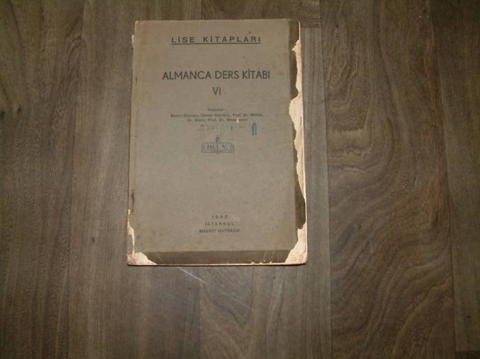 ALMANCA DERS KİTABI VI MAARİF MATBAASI - 1942 1