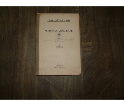 ALMANCA DERS KİTABI V MAARİF MATBAASI - 1942