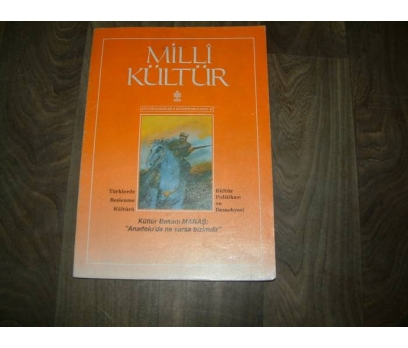 MİLLİ KÜLTÜR  S. 87 - 1991 TÜRKLERDE BESLENME